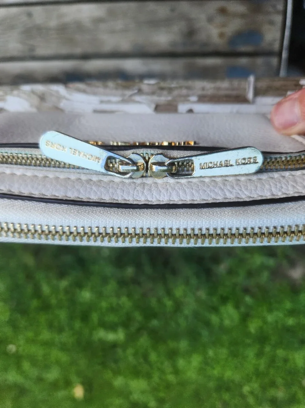 Michael Kors Double Pocket Zip Around Long Wallet EUC